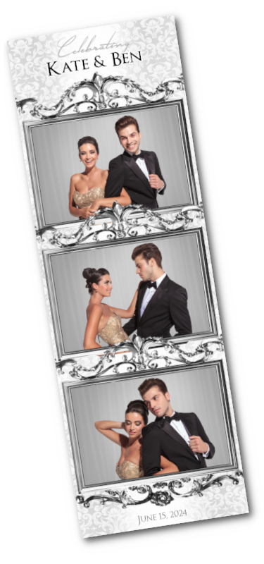 Vancouver wedding photo booth photostrip sample.